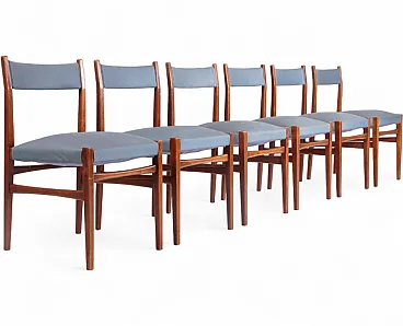6 Dining chairs in the style of Gio Ponti, 1960s
