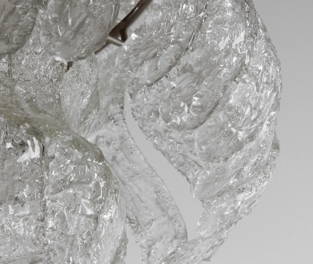 Lampadario in vetro attribuito a Carlo Nason Mazzega, anni '70 3