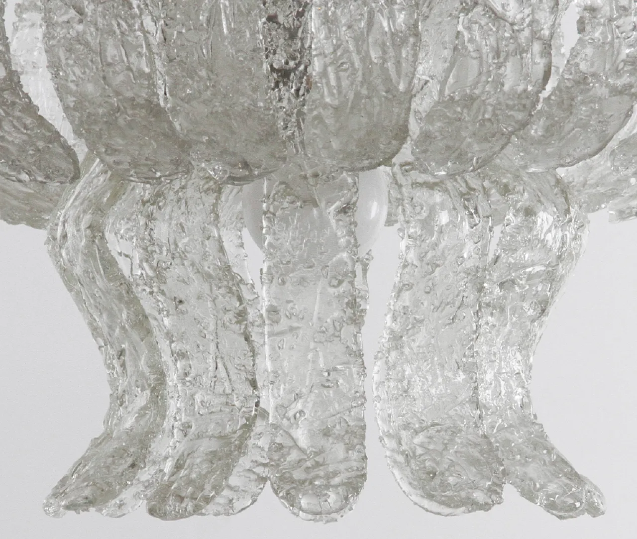 Lampadario in vetro attribuito a Carlo Nason Mazzega, anni '70 4