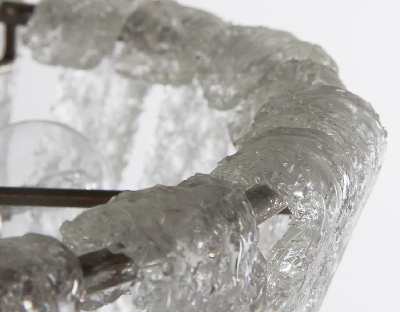 Lampadario in vetro attribuito a Carlo Nason Mazzega, anni '70 6