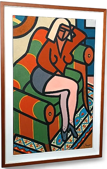 Natura morta di Franco Prayer, olio su tela, '900