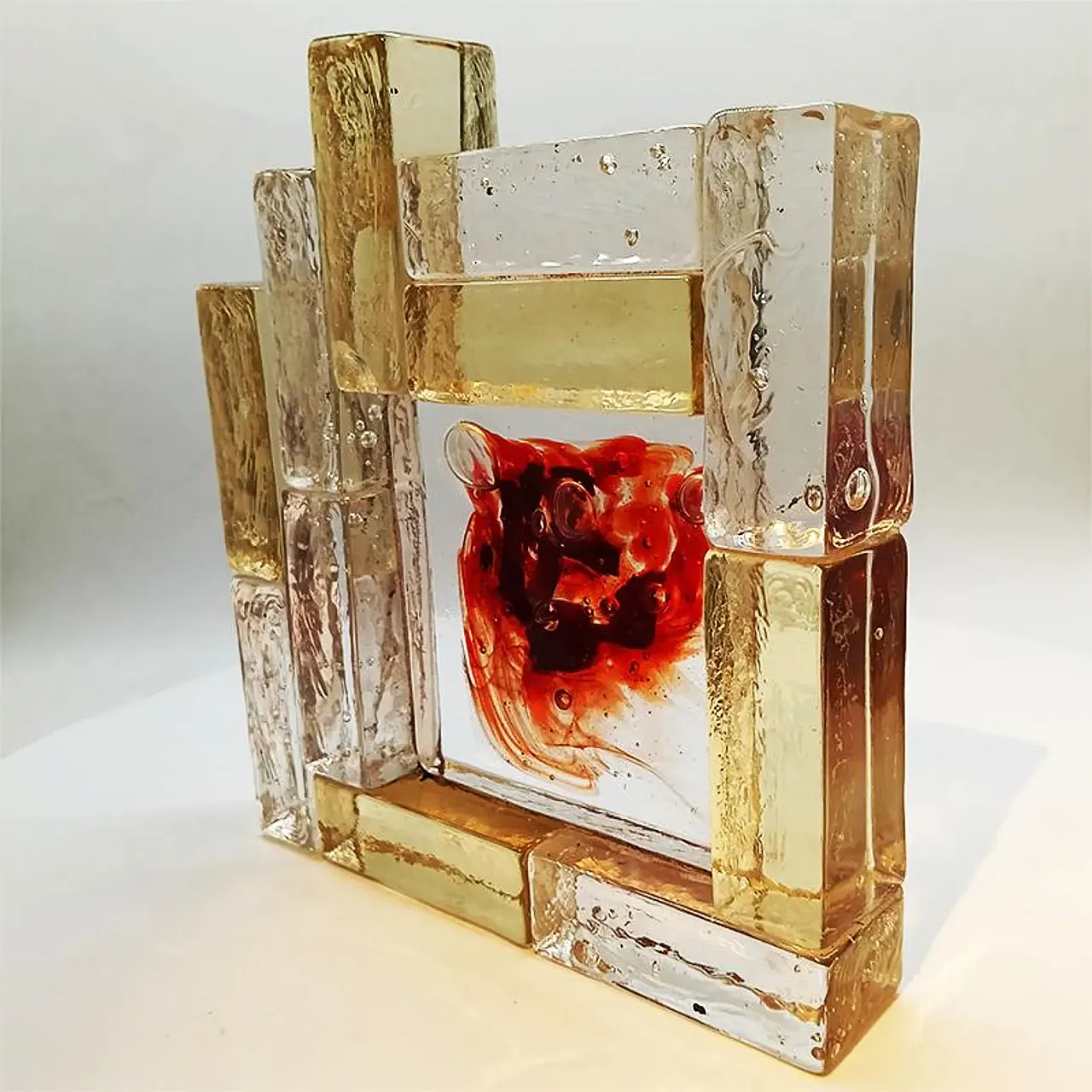 Ashtray in blown Murano glass attributed to Toni Zuccheri, 1950s 1