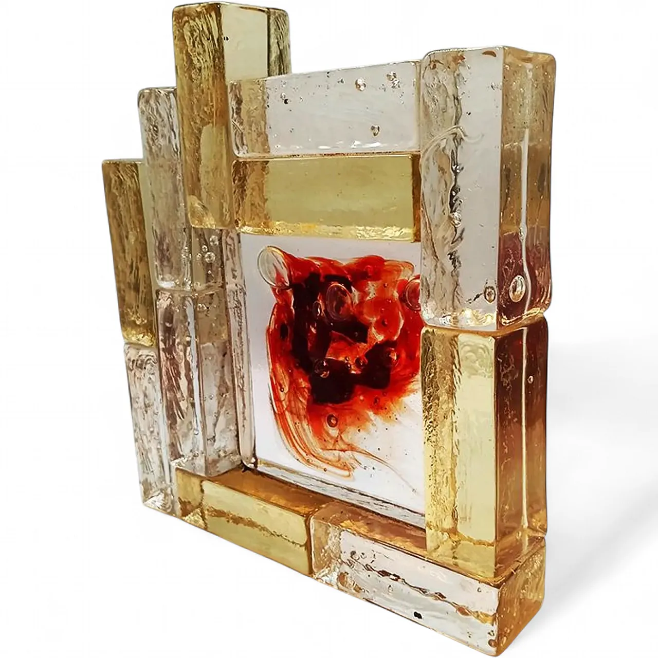 Ashtray in blown Murano glass attributed to Toni Zuccheri, 1950s 8