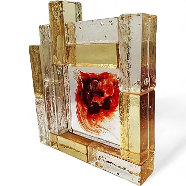 Ashtray in blown Murano glass attributed to Toni Zuccheri, 1950s