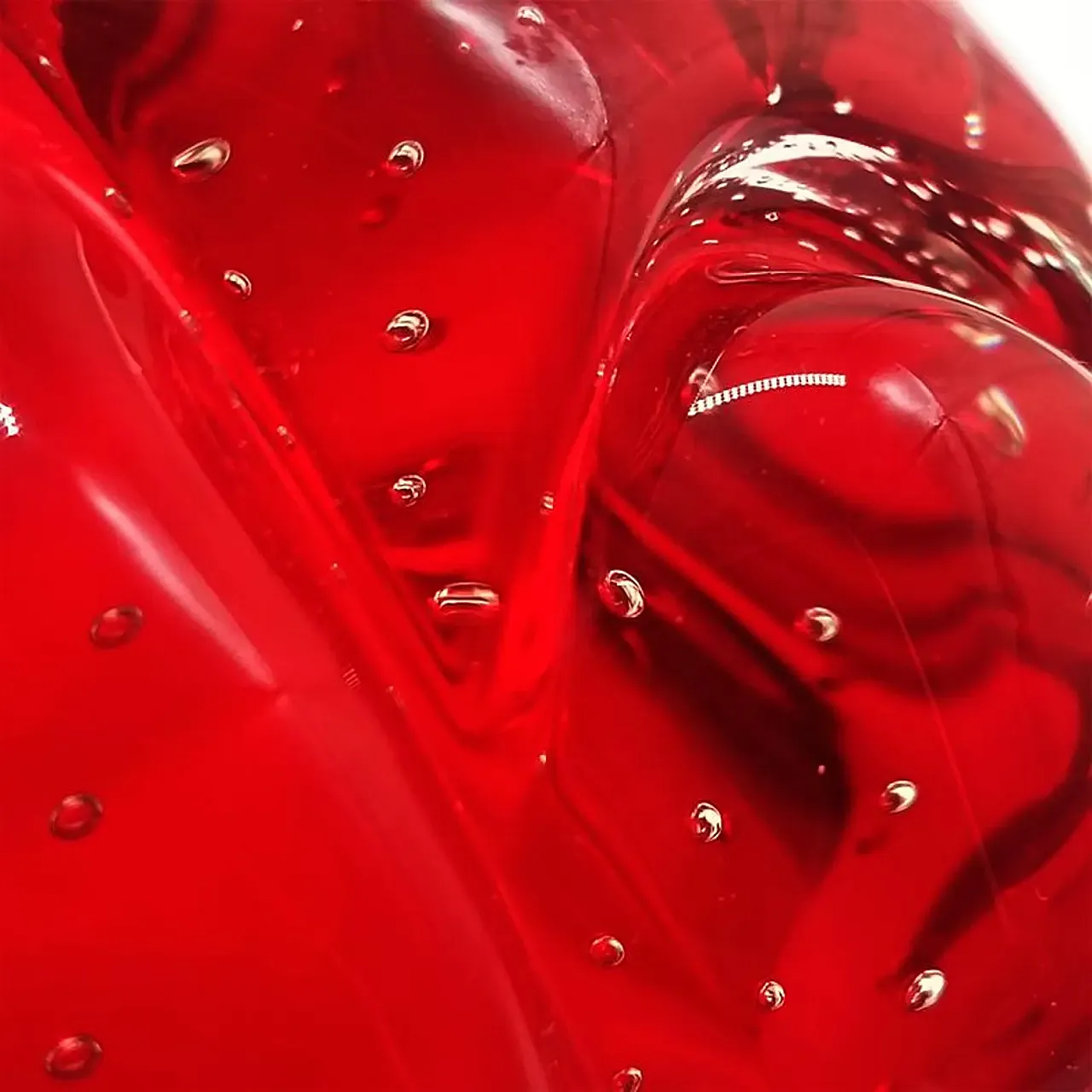 Ashtray in Murano glass with air bubbles, 1960s 5