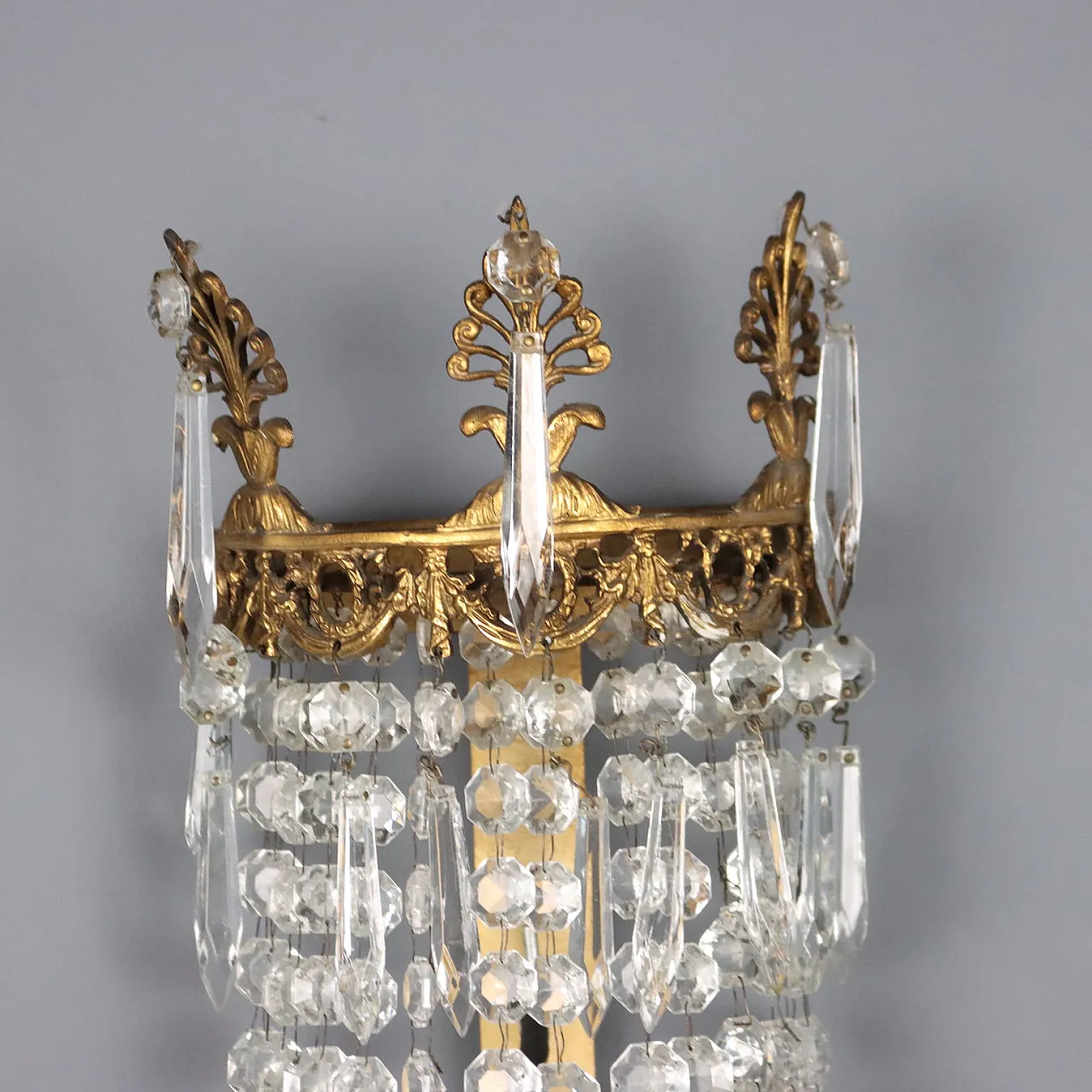 Coppia di appliques in bronzo dorato, '900 7