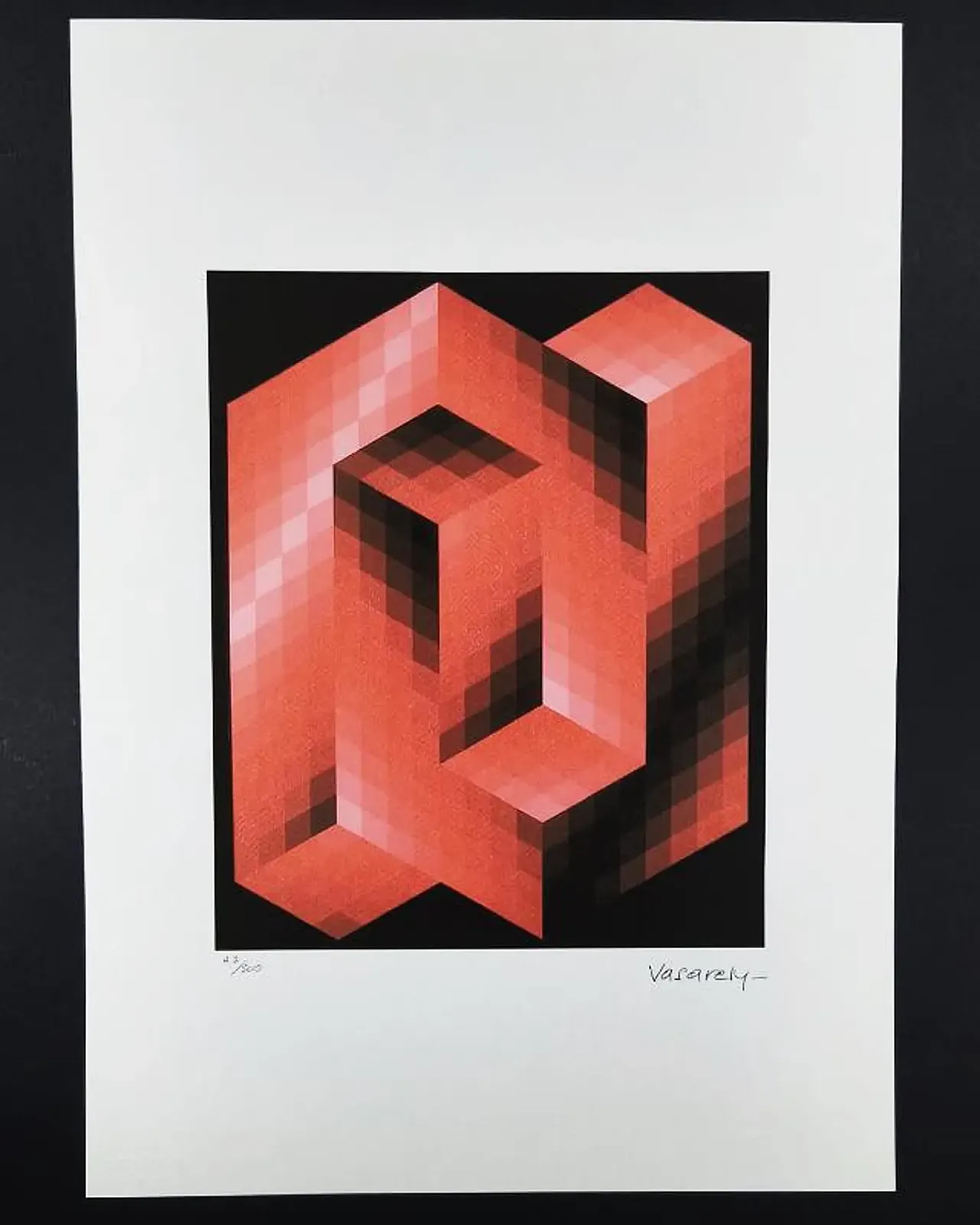 Victor Vasarely limited numbered edition lithograph, 1970s 1