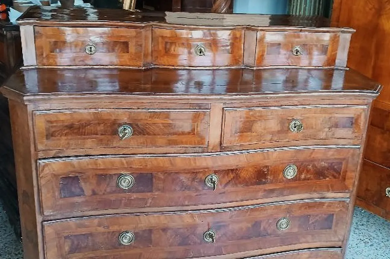 Comò impiallacciato e intarsiato, '700 2