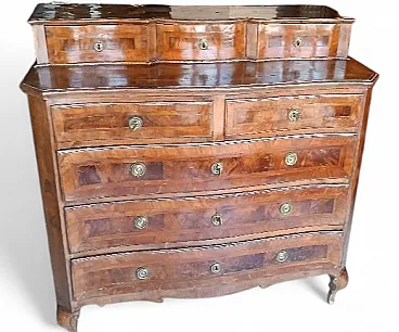 Comò impiallacciato e intarsiato, '700