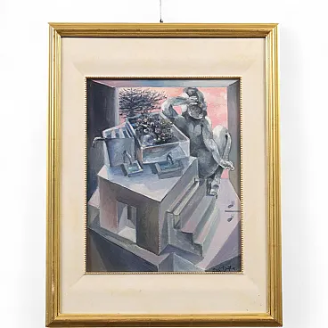 Dipinto di Ercole Pignatelli, olio su tela, '900