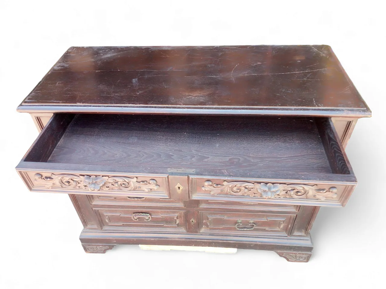 Cassettone Canterano in noce, primi '900 3