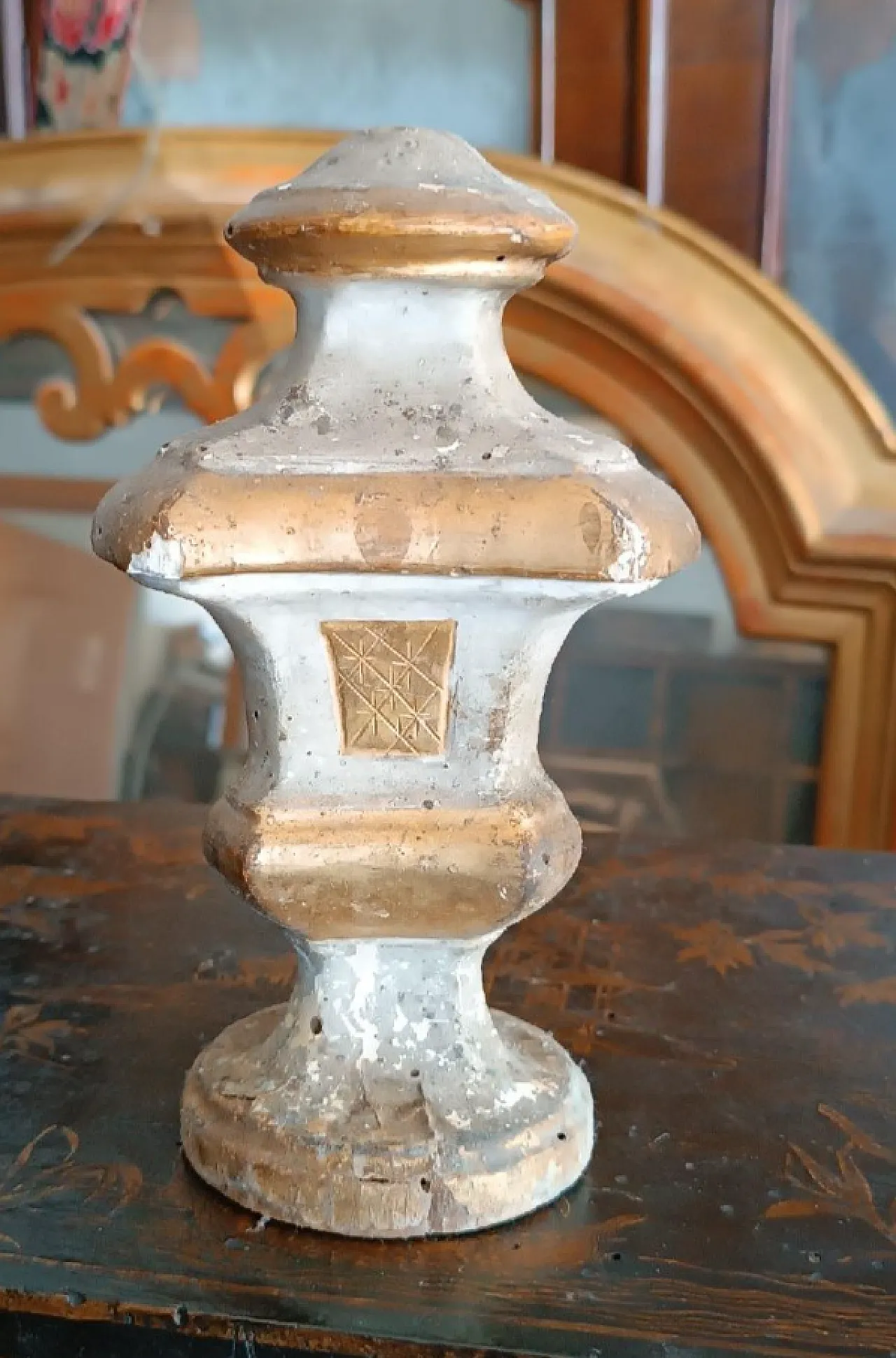 Portapalme in perettone d'arte sacra Luigi XVI, '800 1