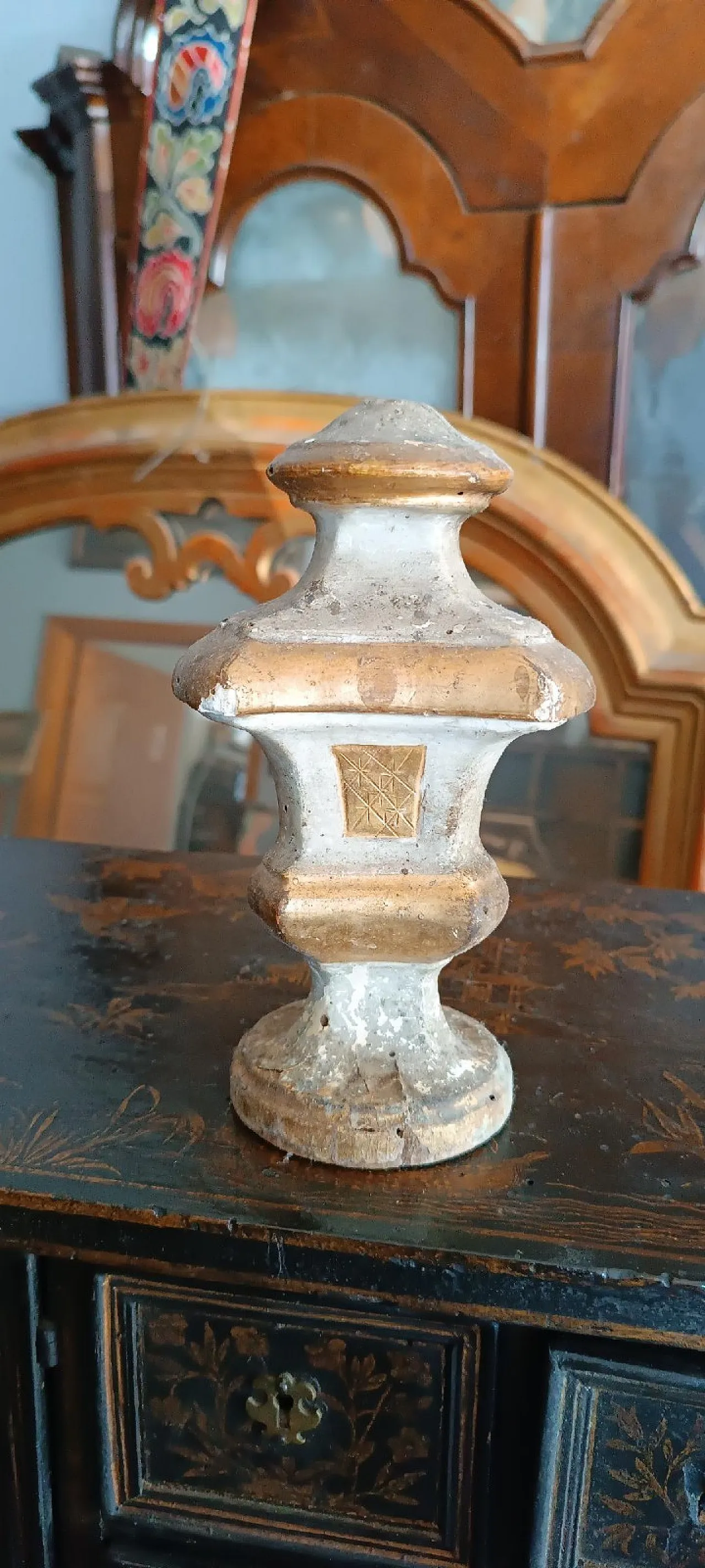 Portapalme in perettone d'arte sacra Luigi XVI, '800 2