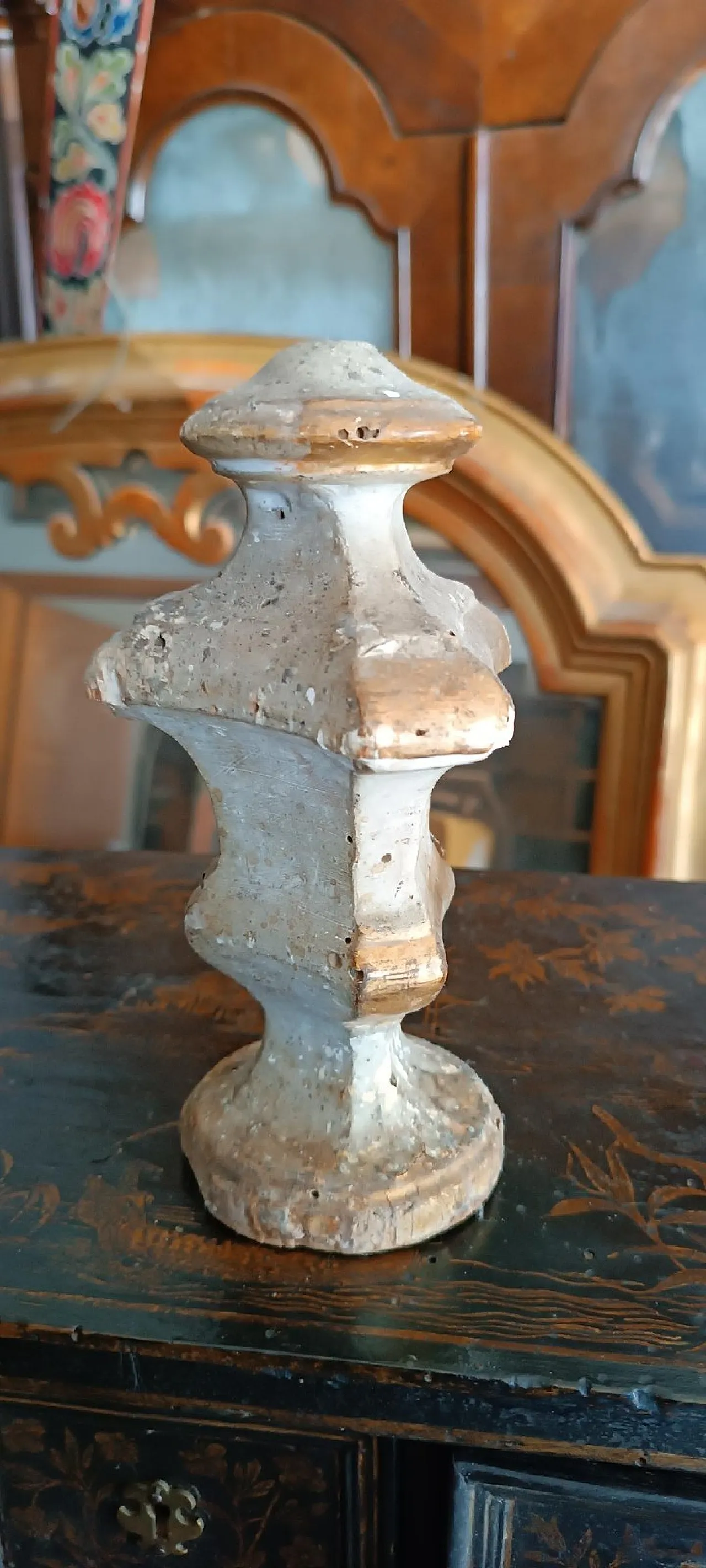 Portapalme in perettone d'arte sacra Luigi XVI, '800 3