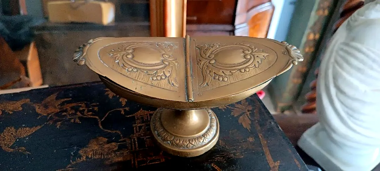 Embossed copper incense holder, 19th century 2