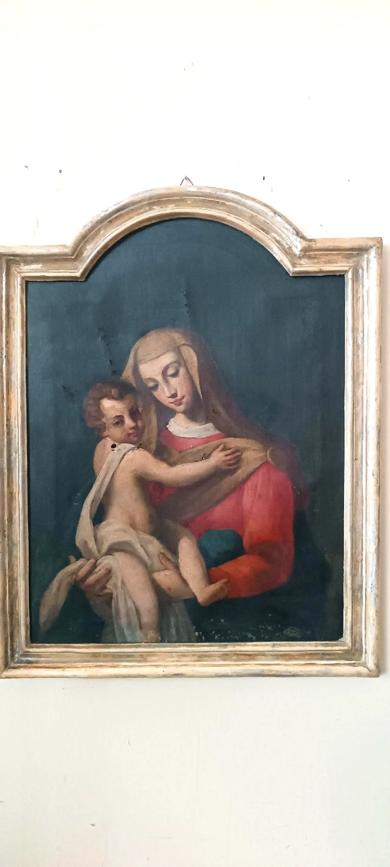 Virgin Mary with Child, oil on canvas, 18th century 3