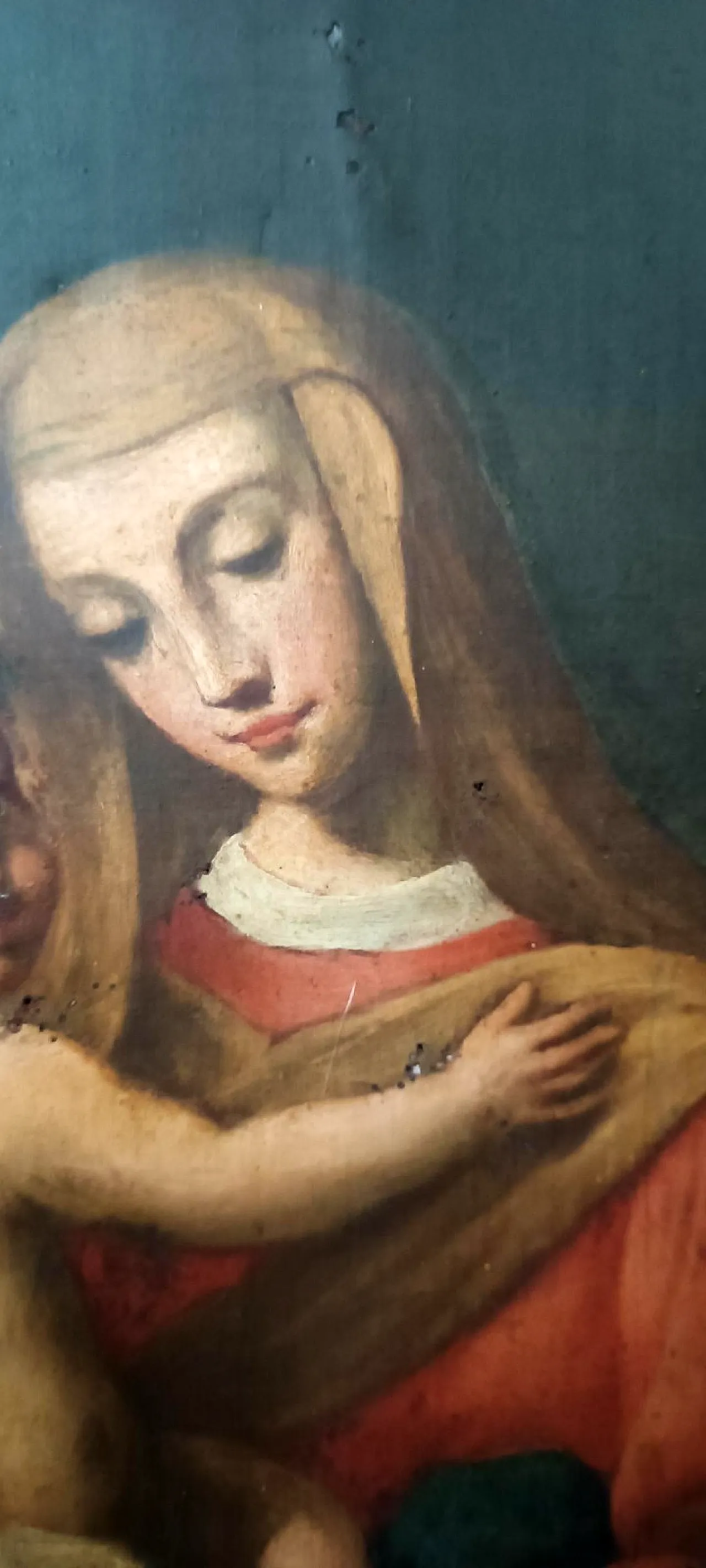 Virgin Mary with Child, oil on canvas, 18th century 10