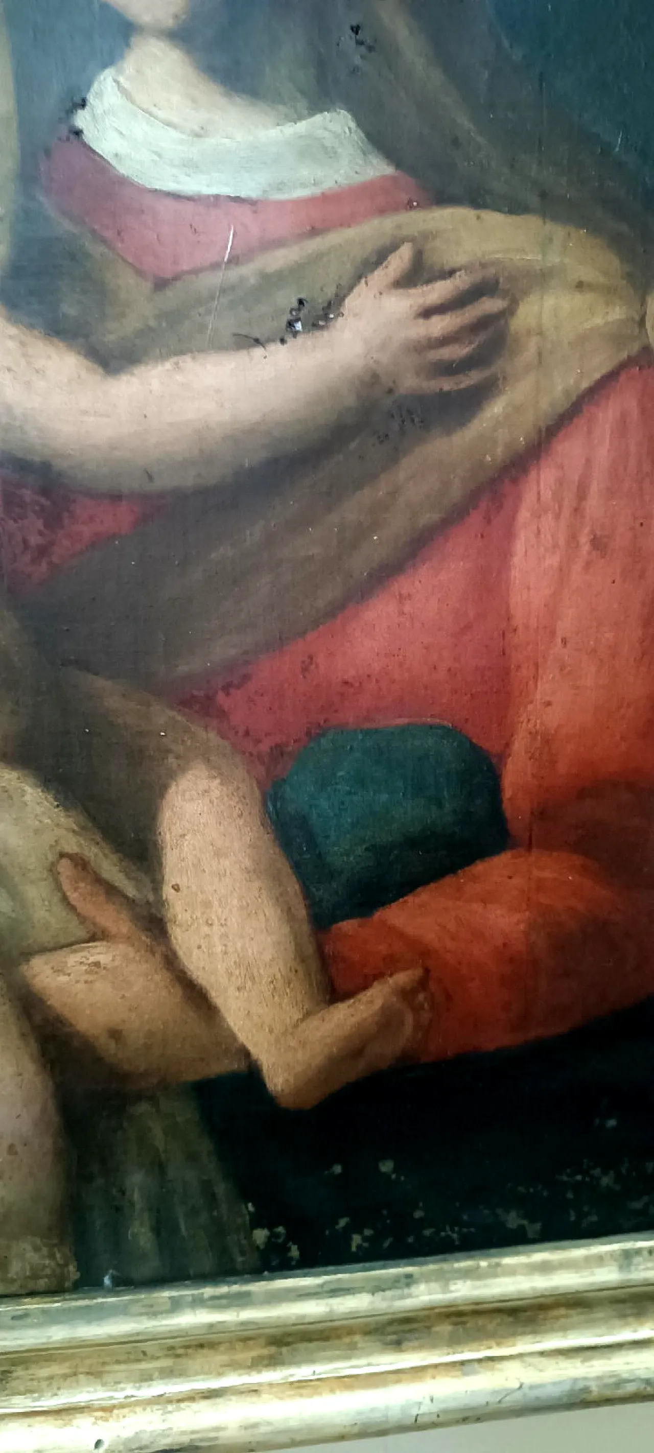 Virgin Mary with Child, oil on canvas, 18th century 11