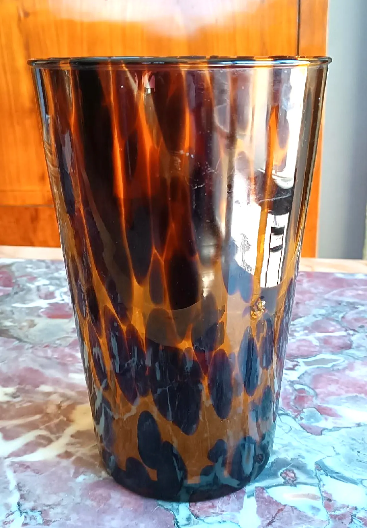 Spotted Murano glass vase, 1970s 4