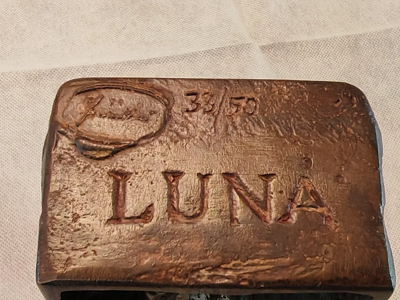 Scultura Sole e Luna di Mauro Berrettini bronzo Ed. Limitata, anni '70 2