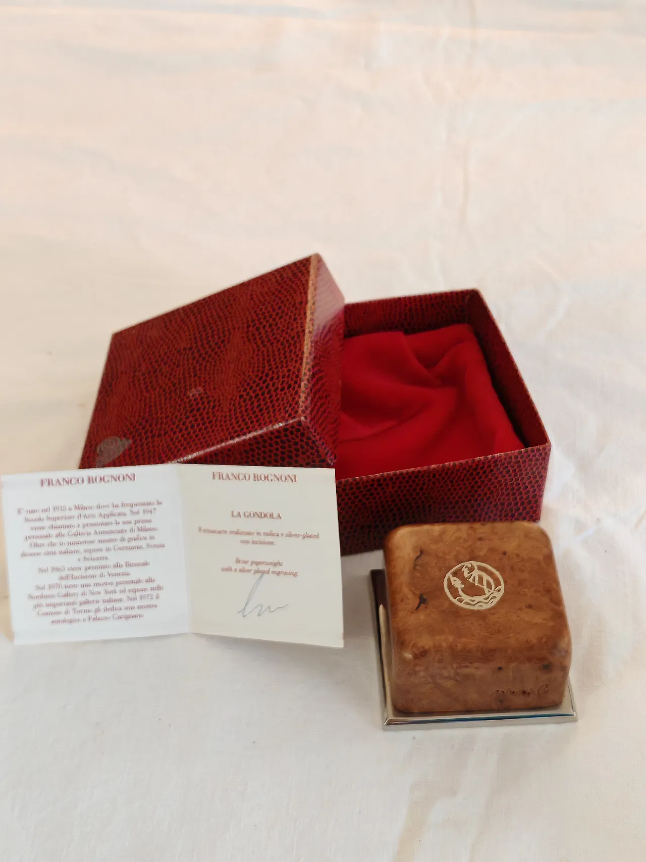 Fermacarte di Franco Rognoni La Gondola, anni '90 6