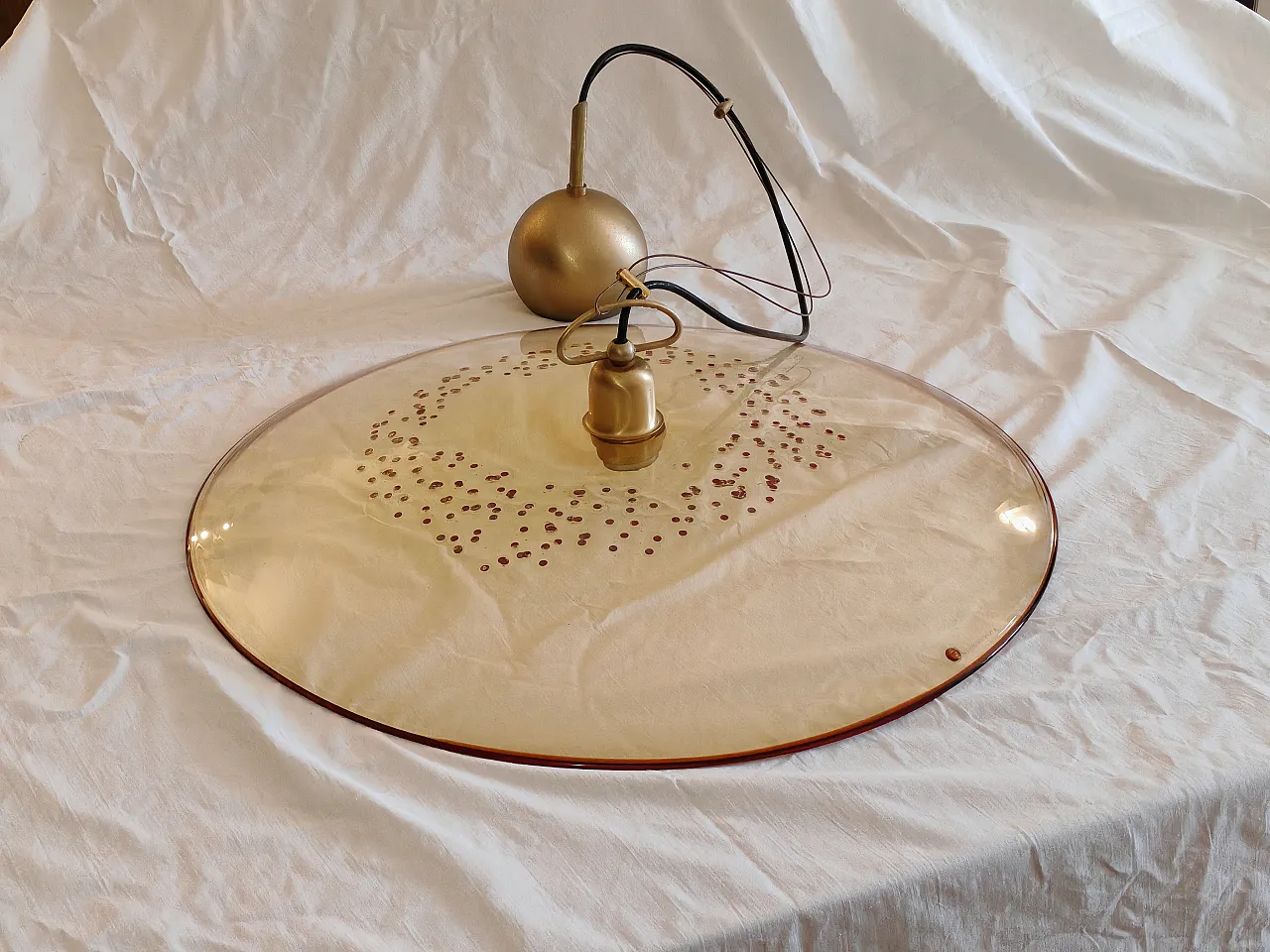 La Murrina chandelier Murano glass and brass, 1970s 3