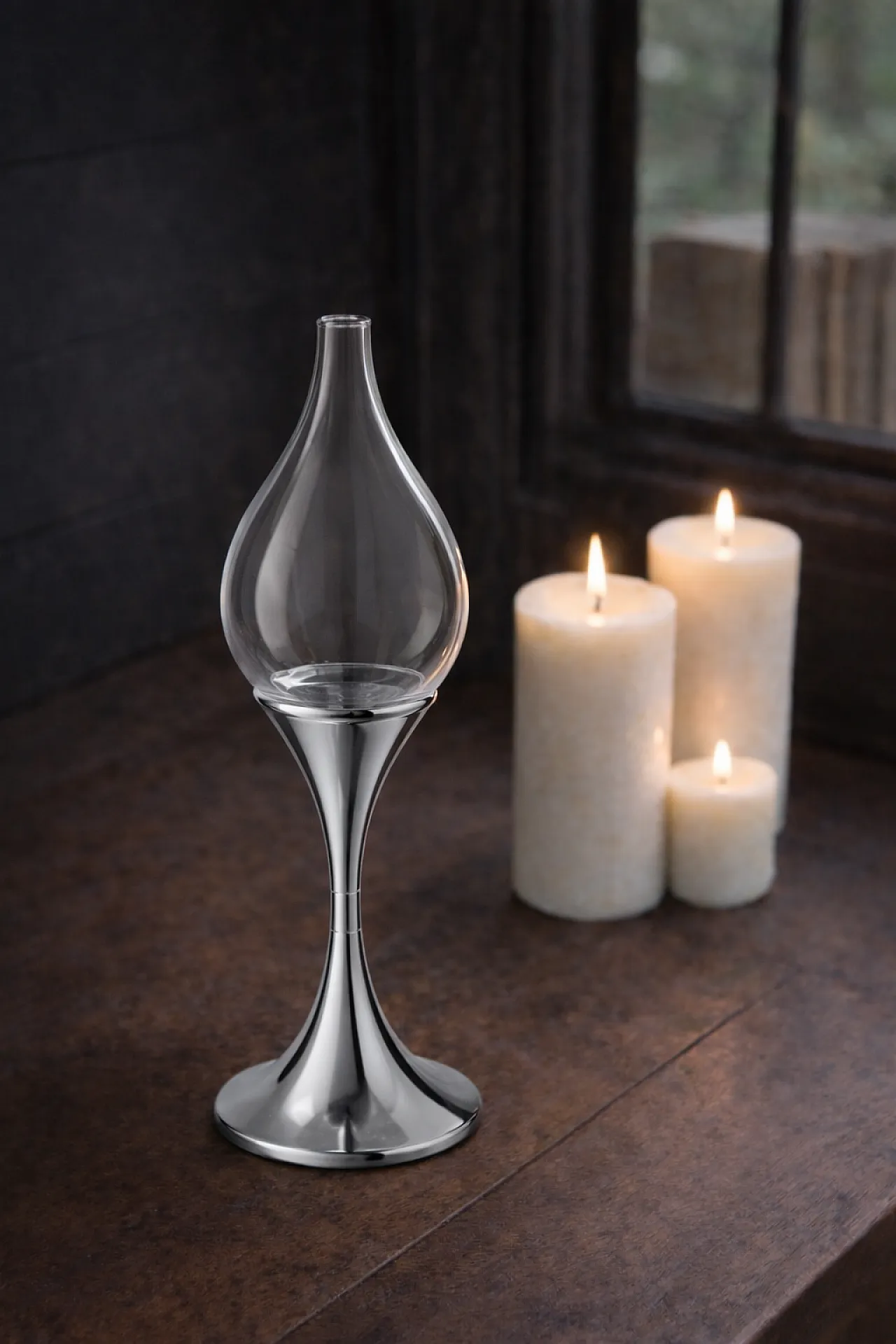 Clear Drops Oil Lamp by Freddie Andersen W. Germany, 1970s 1