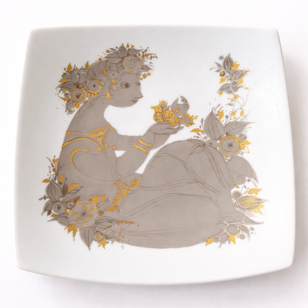 Plate by Bjørn Wiinblad for Rosenthal Studio-Line Germany, 70s
