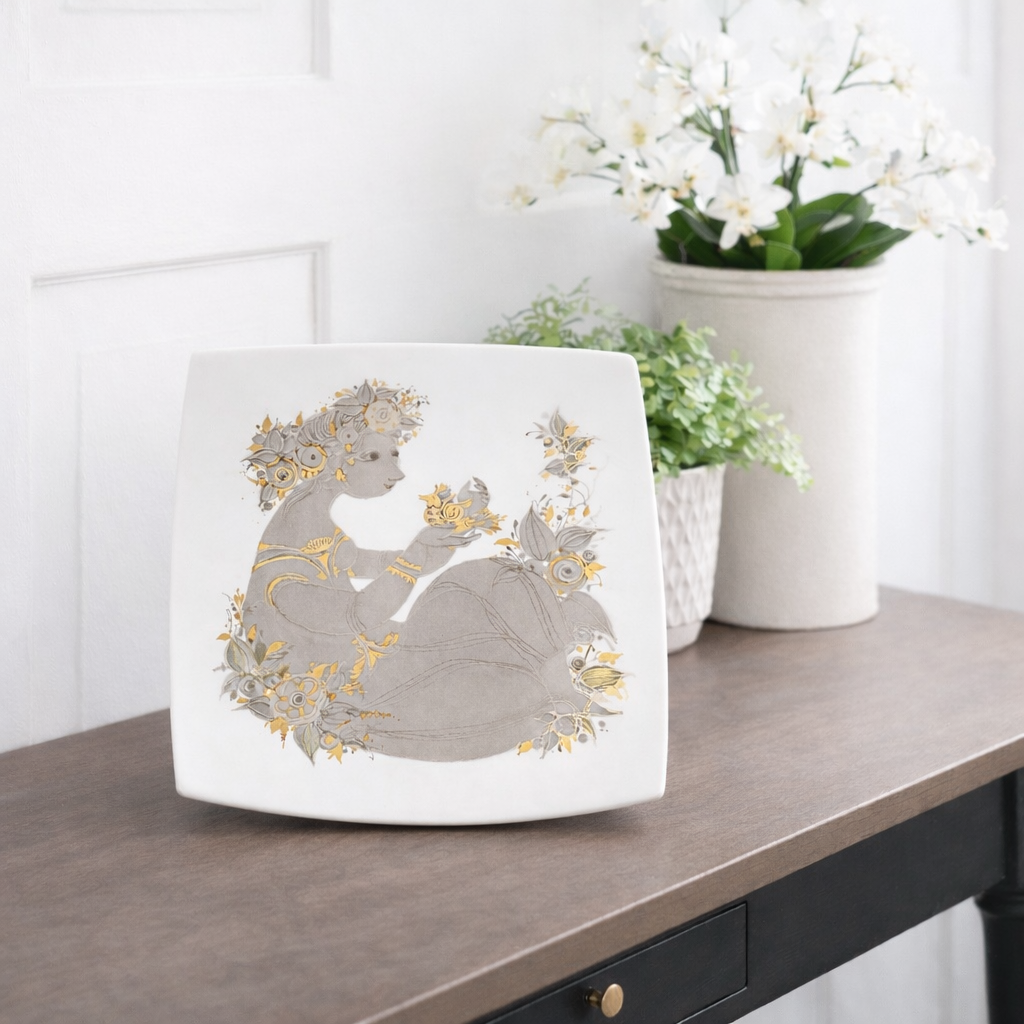 Plate by Bjørn Wiinblad for Rosenthal Studio-Line Germany, 70s