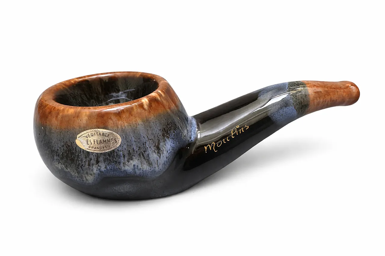 Moulin's Pipa ashtray French Grès Flammé Ceramics, 70s 4