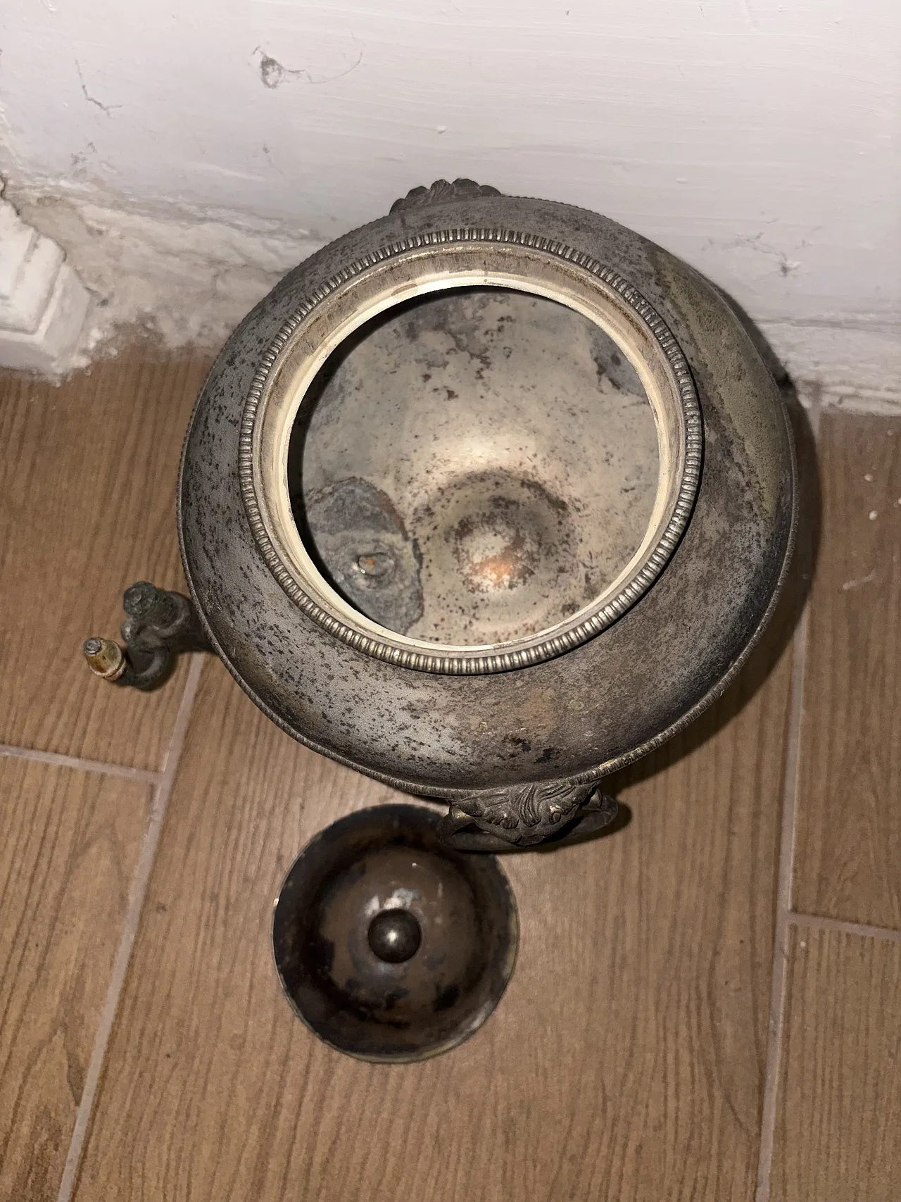 Samovar in bronzo e ottone, primo '900 4