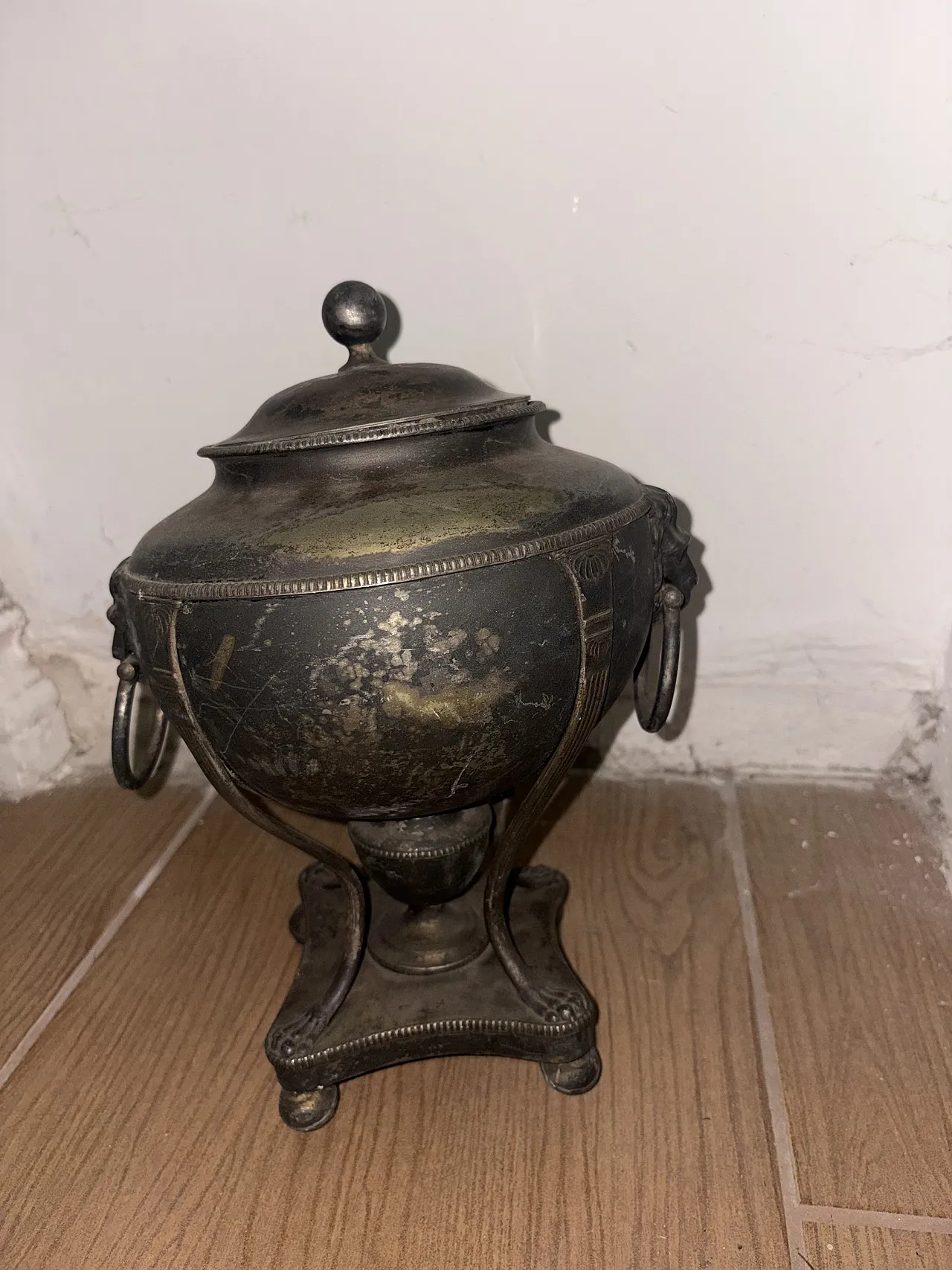 Samovar in bronzo e ottone, primo '900 5