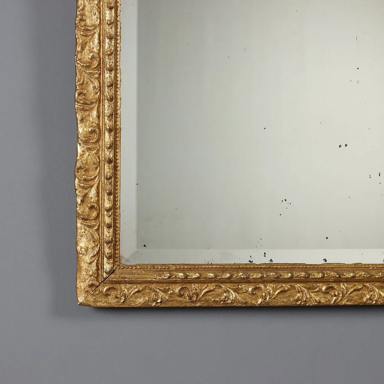 Specchiera in legno e pastiglia dorati, '900 5