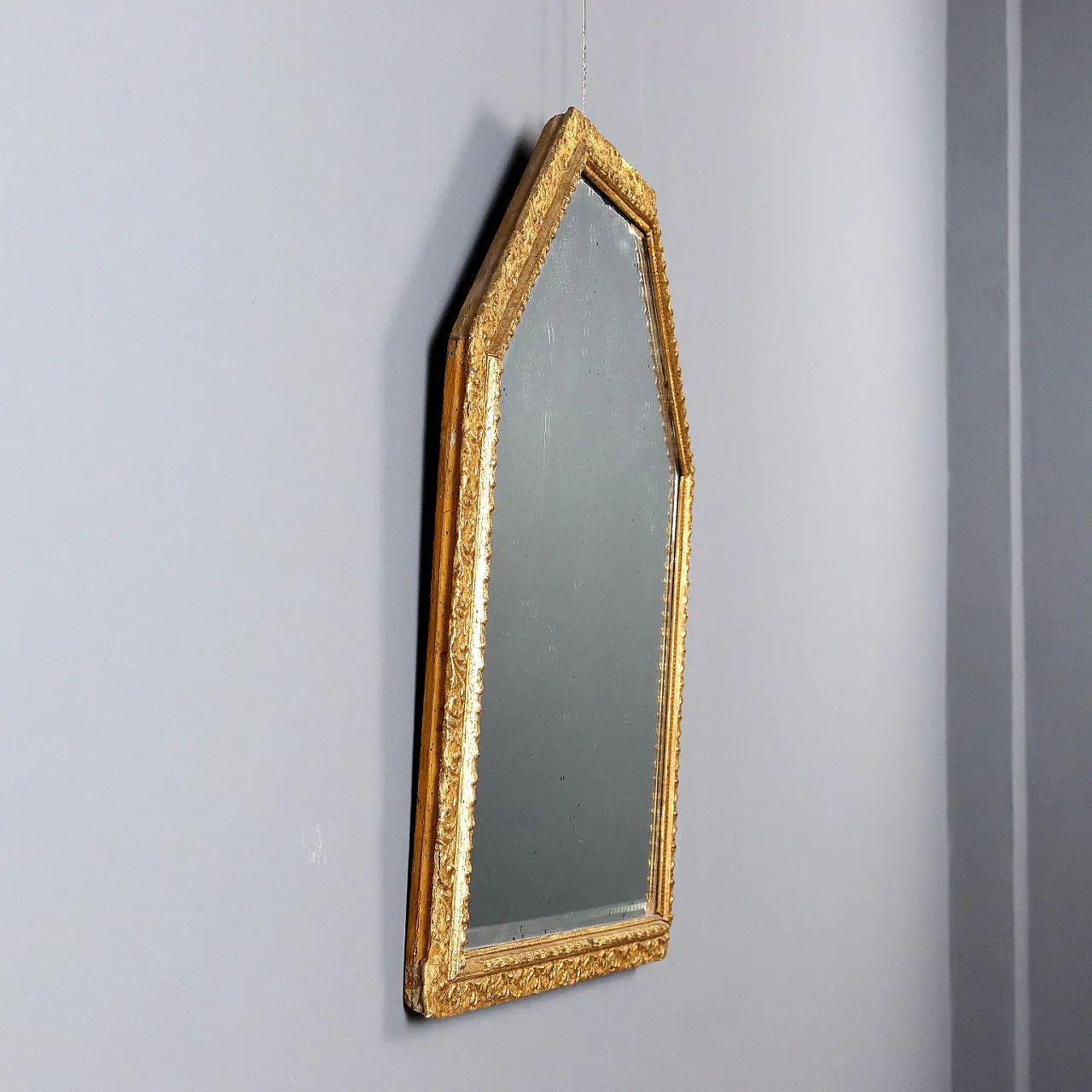 Specchiera in legno e pastiglia dorati, '900 7