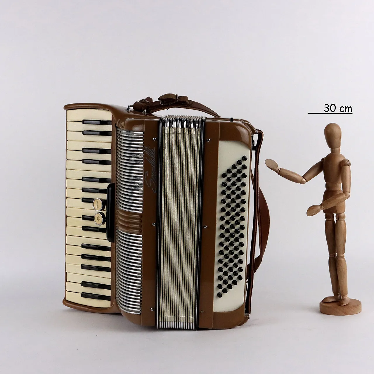 Vintage Scandalli Accordion 34/75 Bakelite Italy 1950s 2