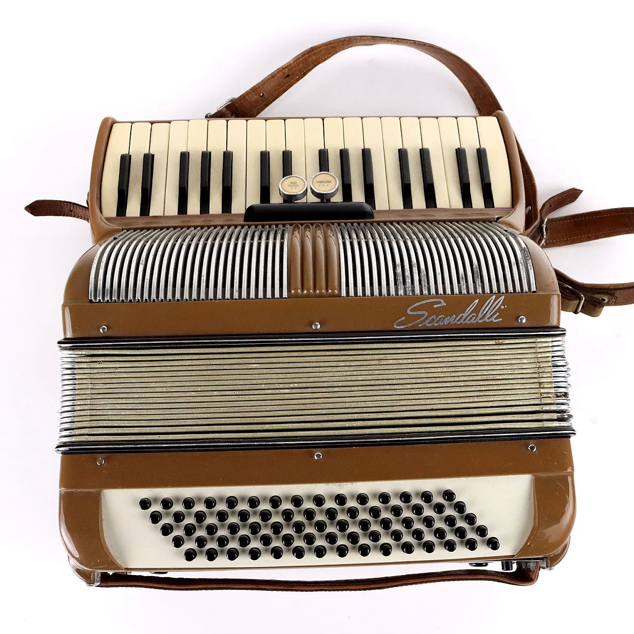 Vintage Scandalli Accordion 34/75 Bakelite Italy 1950s 7