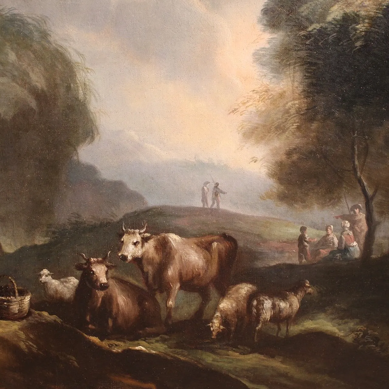 Italian painting, landscape, 18th century 5