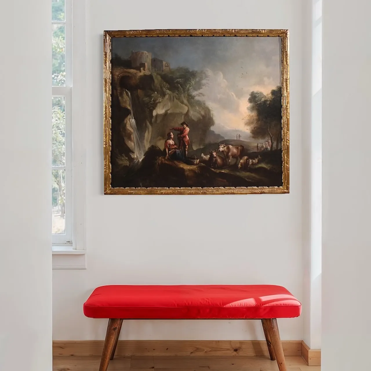 Italian painting, landscape, 18th century 7