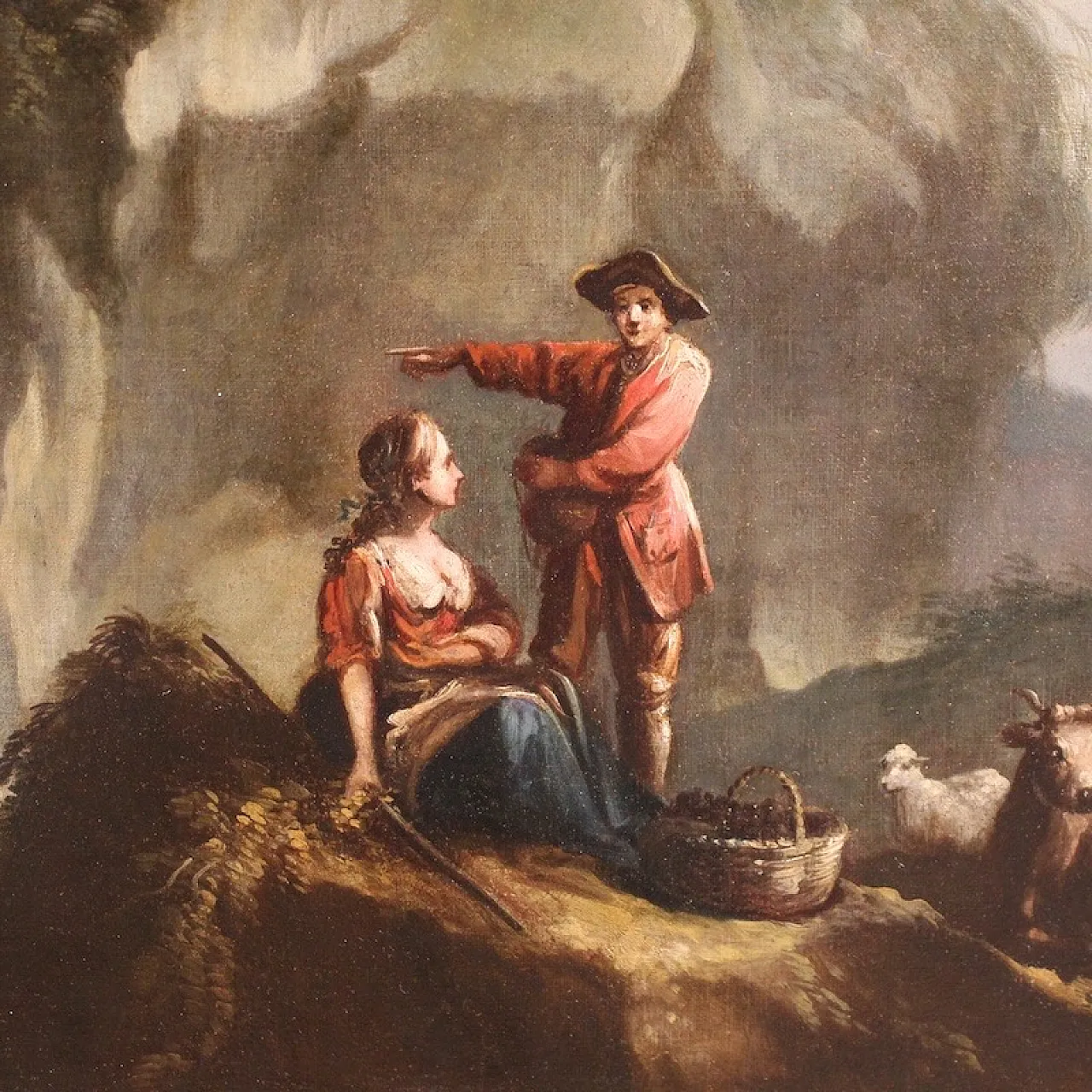 Italian painting, landscape, 18th century 8