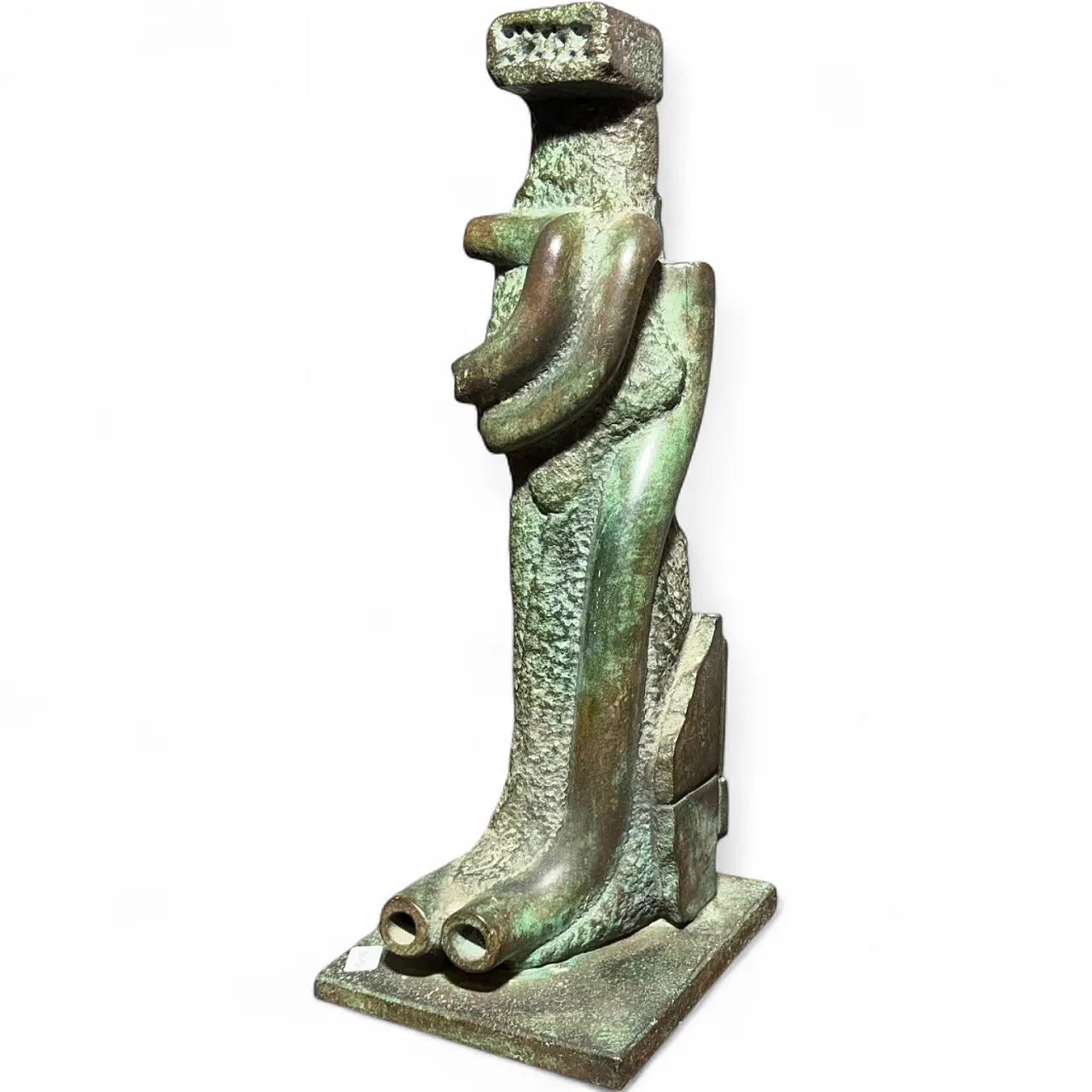 Bronze sculpture totem Horst BoHm Kronach. Germany, 80s 18