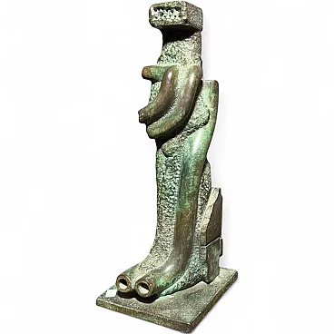 Bronze sculpture totem Horst BoHm Kronach. Germany, 80s
