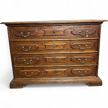 Bolognese chest of drawers with ashlars,  17th century,