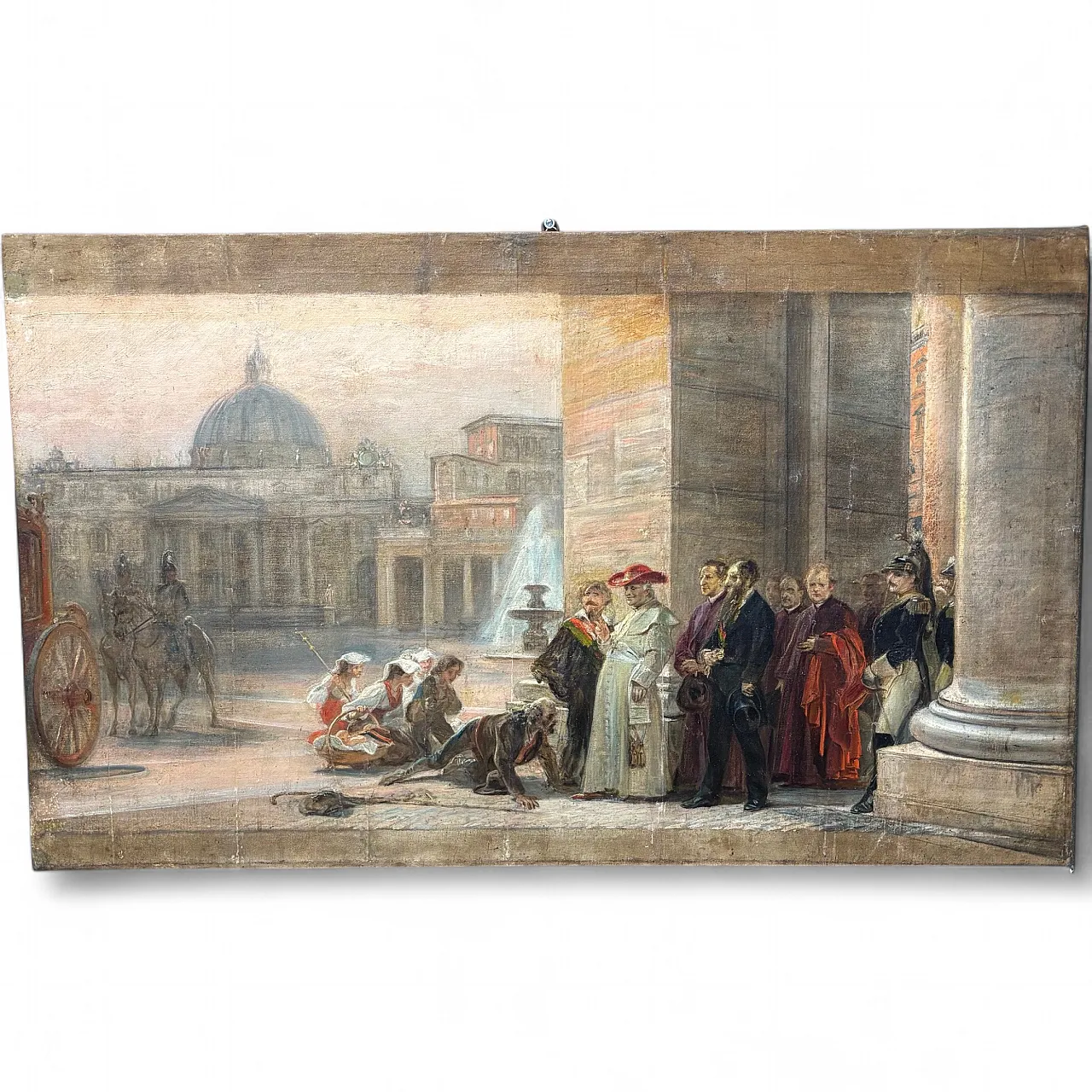 Cesare Dies, Leo XIII with diplomats, oil painting, 19th century 37