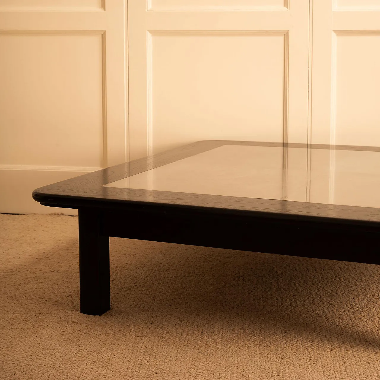 Wood and metal coffee table, late 20th century 2