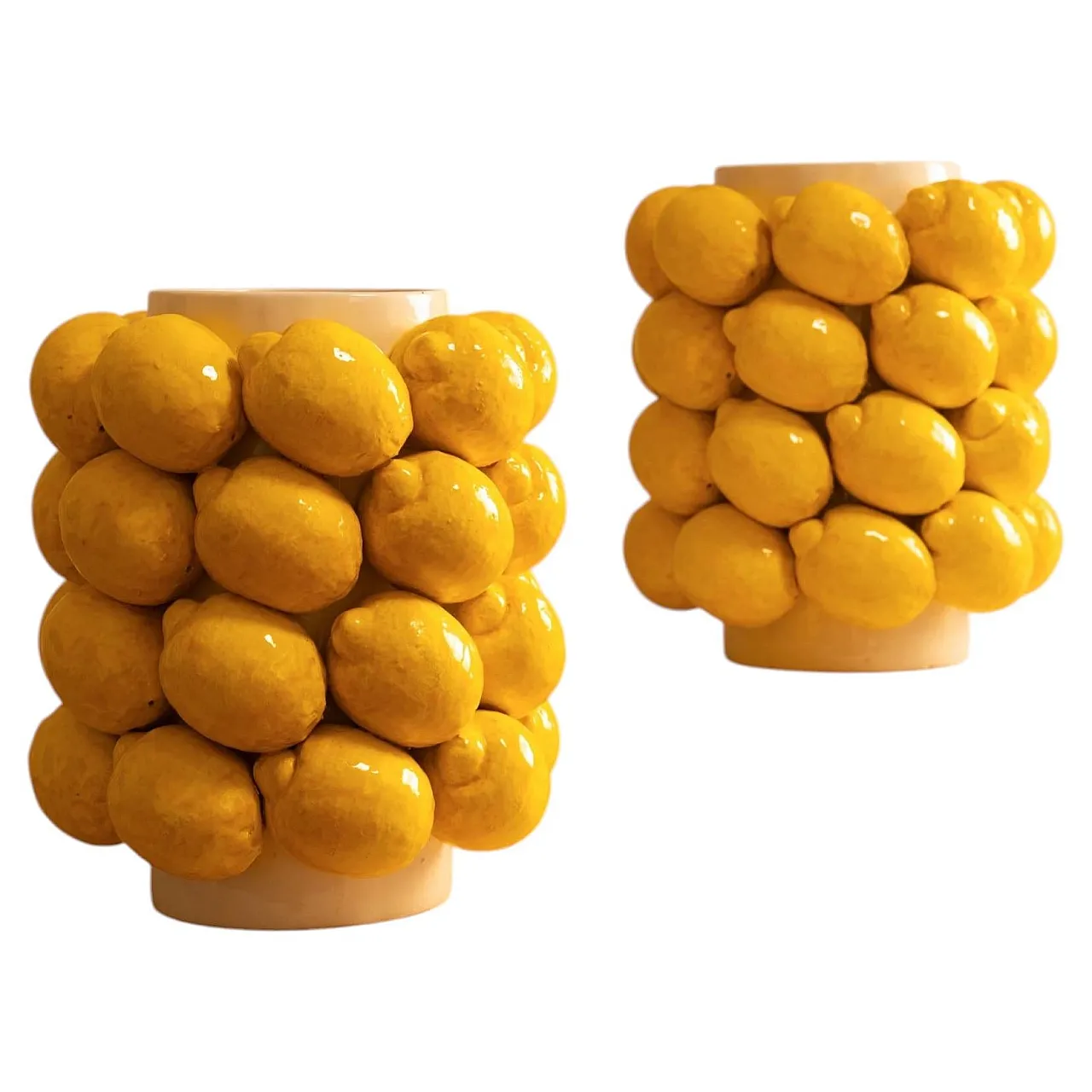 Grande vaso di limoni in ceramica, '900 1