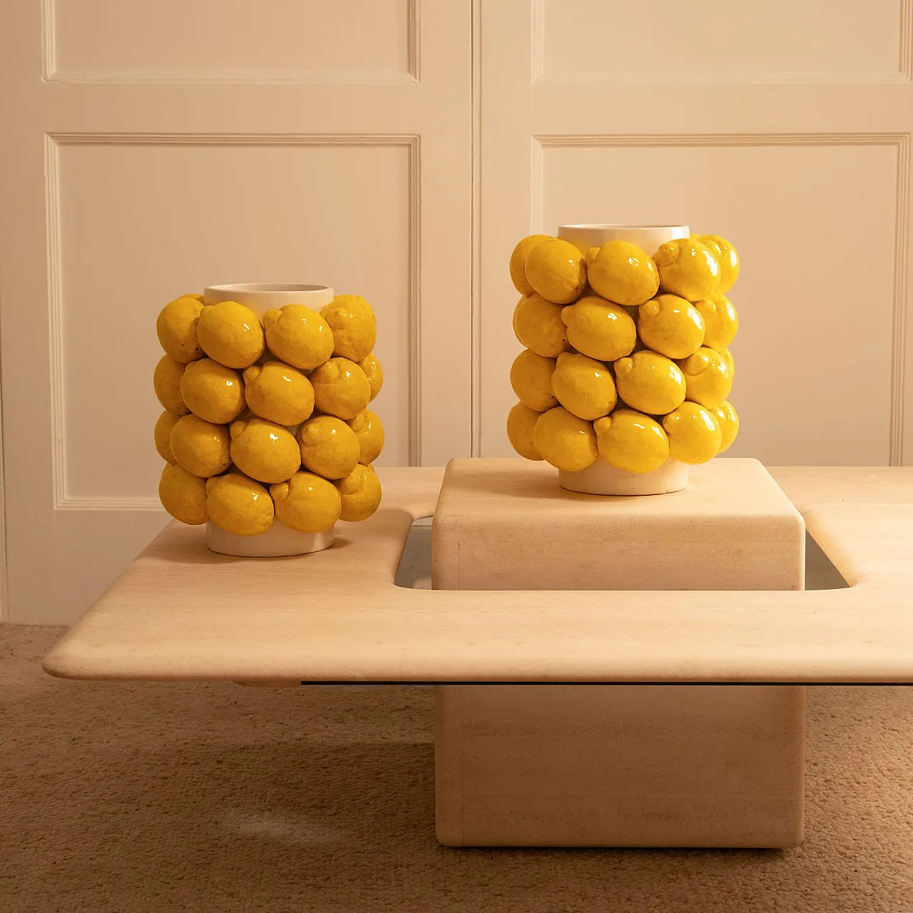 Grande vaso di limoni in ceramica, '900 7