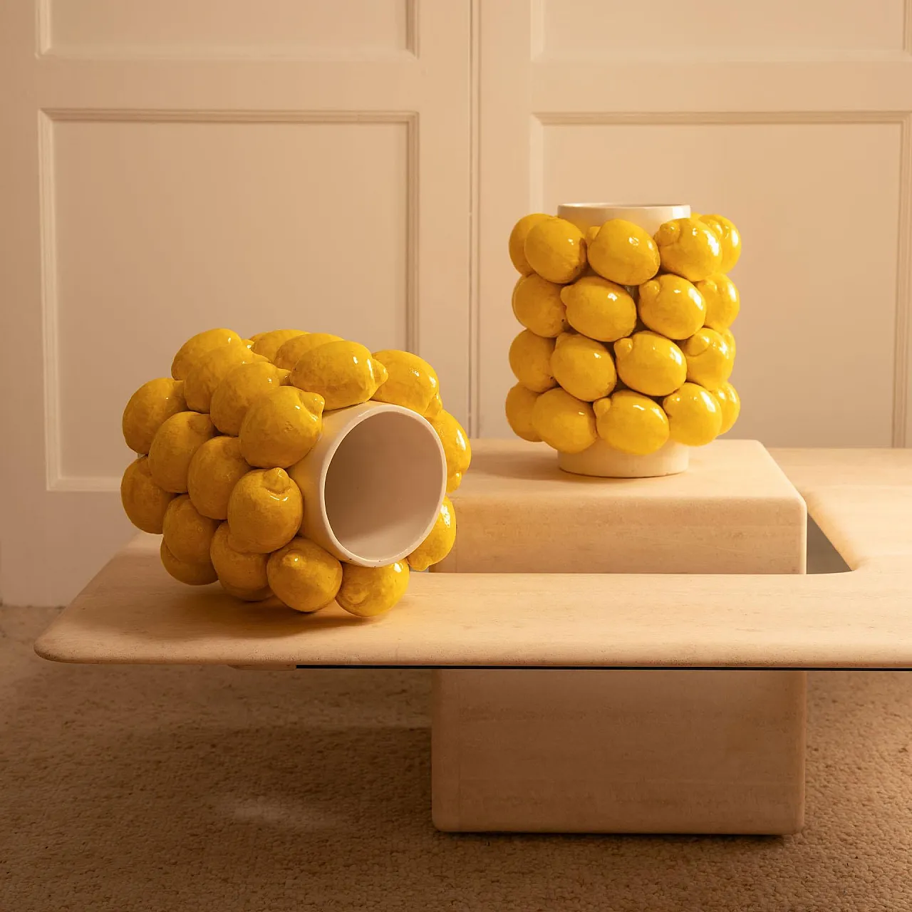 Grande vaso di limoni in ceramica, '900 8