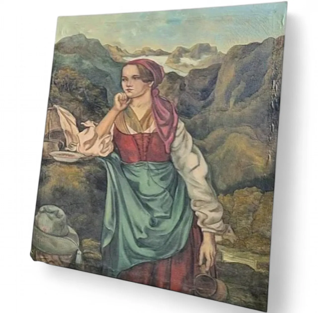 Genre Scene of Lady, Munich School, Oil on Canvas, late 19th Century 14