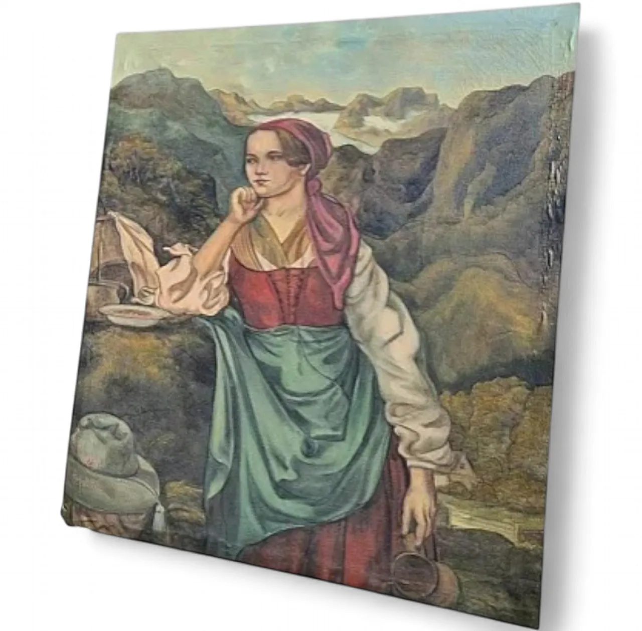 Genre Scene of Lady, Munich School, Oil on Canvas, late 19th Century 15