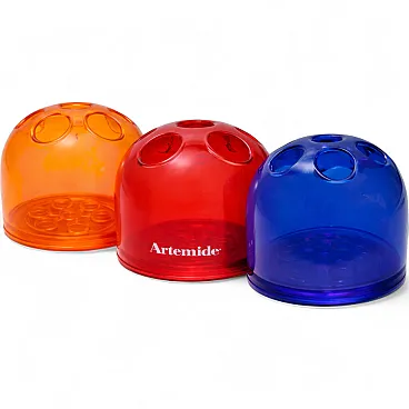 3 Artemide Dedalino pen holders, 1970s